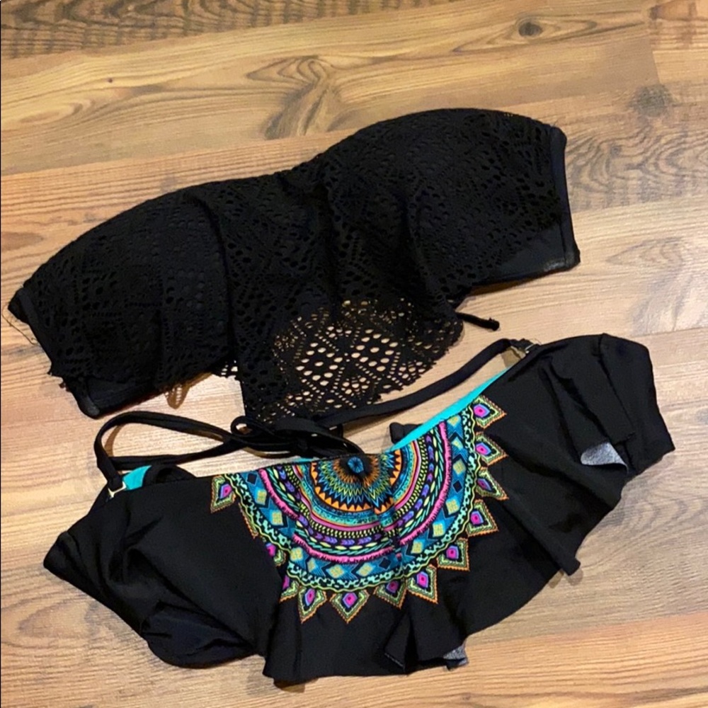 Two XL swim tops